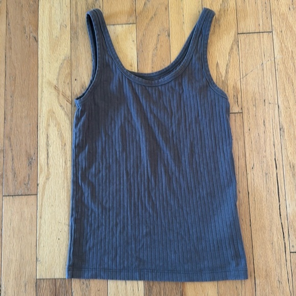Aerie | Ribbed Tank| Gray/Brown | EUC | size M - Picture 1 of 4